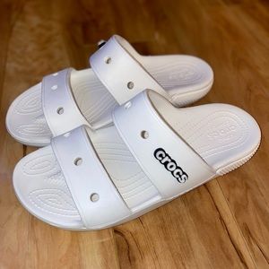 Classic Croc Sandals - White ••• Women 10, Men 8